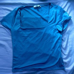 gaze, blue, square neck, medium